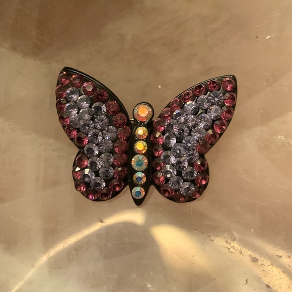 Butterfly Rhinestone PIN - Picture 1 of 2